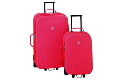 Go Explore 2 Piece Wheeled Luggage Set - Pink